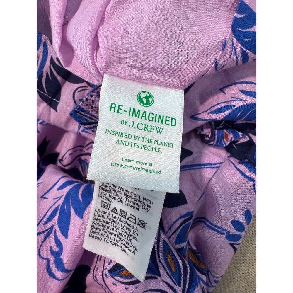 J Crew Floral Midi Dress Purple Blue Tiered Ruffle Straps Cottagecore ruffled 14 - Picture 5 of 7